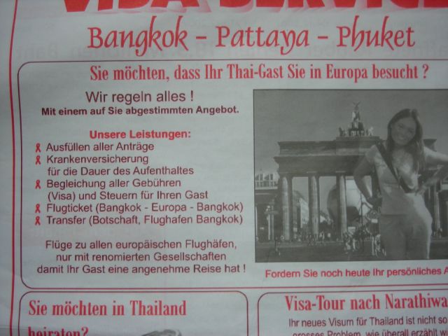 'Thai Gast' vor Brandenburger Tor. Wir tun alles damit ihr Gast eine gute Reise hat...