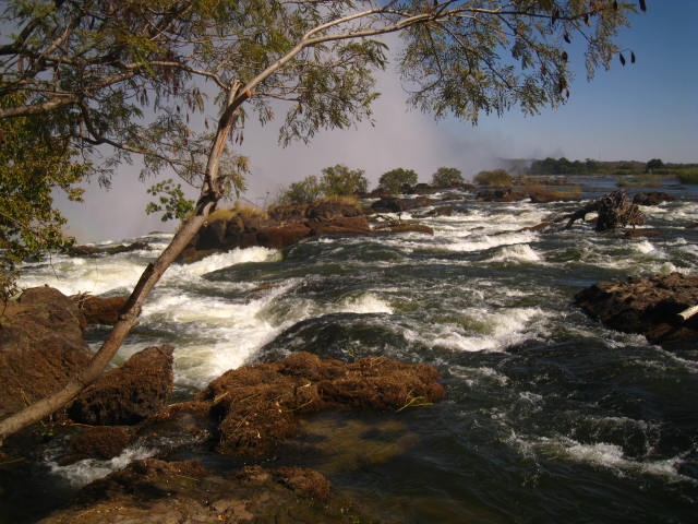 Zambesi before the water falls