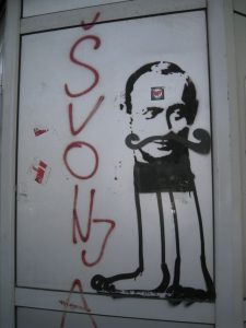 Putin seen in Beograd